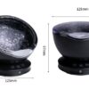 Ocean Wave Projector LED Night Light Remote Control TF Cards Music Player Speaker Aurora Projection