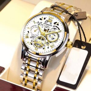 Hollow Men's Watch Men's Waterproof Luminous Calendar