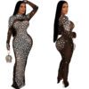 Fashion Women's Wear Pure Color Mesh Dress
