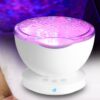 Ocean Wave Projector LED Night Light Remote Control TF Cards Music Player Speaker Aurora Projection