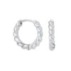 Silver Needle Twisted Twist Female Earrings Hipster