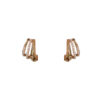 Minority Fashion Design Three-layer Zircon Ear Studs