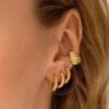 Silver Needle Twisted Twist Female Earrings Hipster