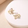 Small Niche Design, Pearl Shell, Butterfly Earrings, Female Korean Personality, Simple And Versatile Temperament, Fashionable Earrings And Earrings