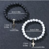 Fashion Personality Volcanic Rock Cross Bracelet