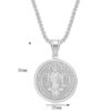 Stainless Steel Priest St Benedict Necklace