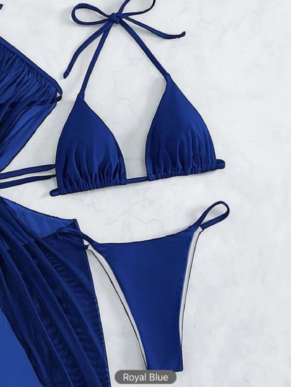 f3761eab-ae2c-4bdf-8d4d-64b4a13b6964.jpg 3pcs Halter Neck Bikini Beach Summer Solid Color Split Swimsuit Womens Clothing